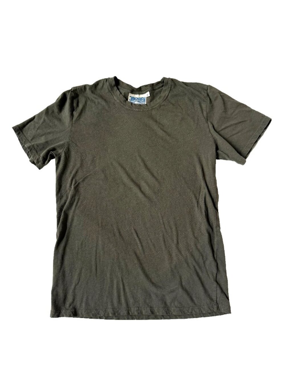 Jungmaven Mens S Olive Green Basic Tee Shirt Short Sleeve Hemp Organic Cotton T